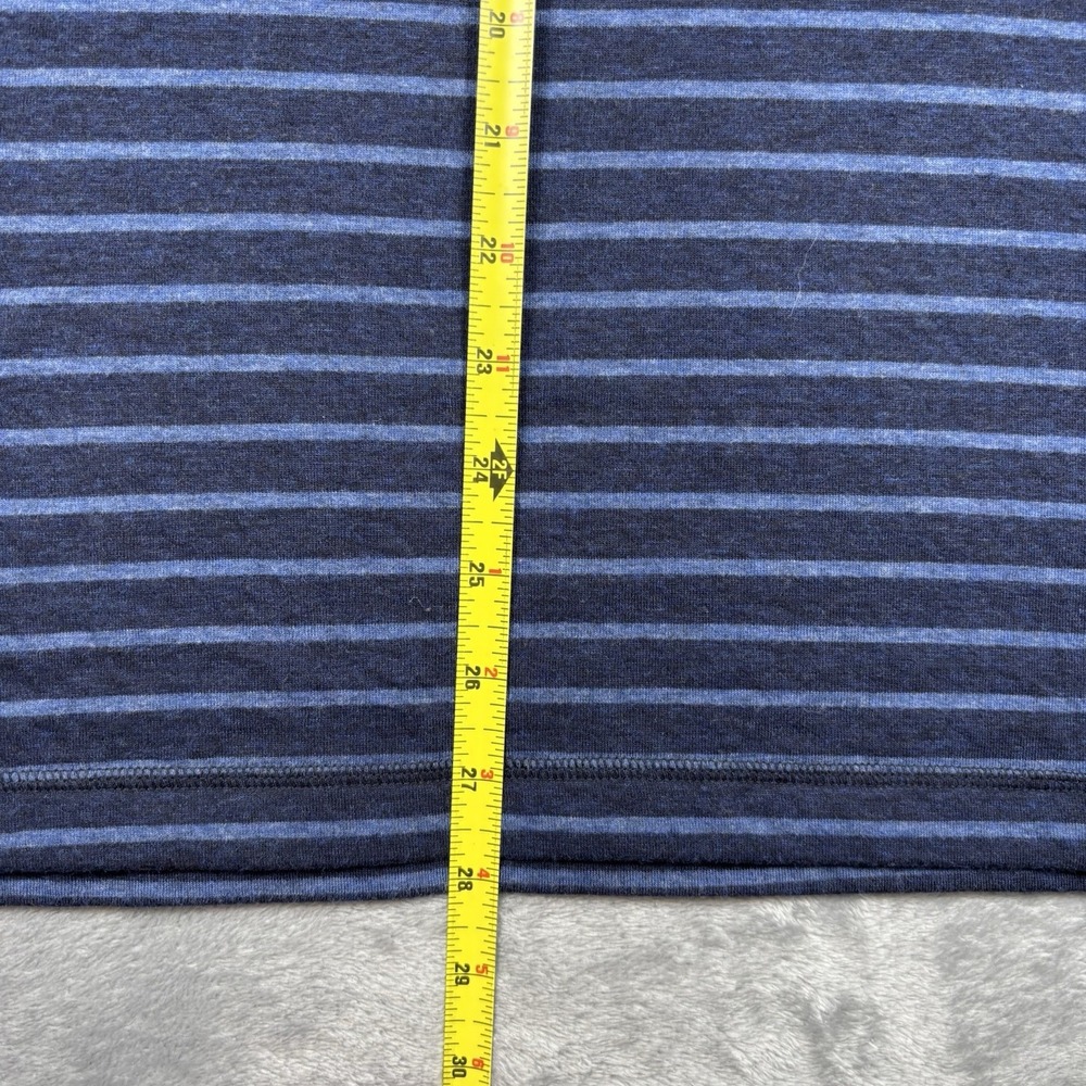 Polo Ralph Lauren Mens Navy Blue Striped Hoodie L/S Shirt Retail $99 Size Large - Picture 6 of 9